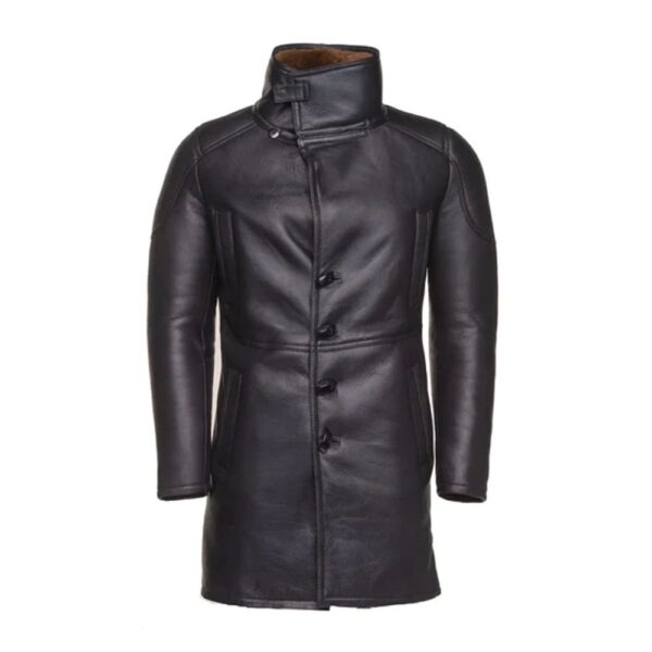 Real Shearling Coat inspired by Ryan Gosling's Blade Runner 2049 Trench Coat